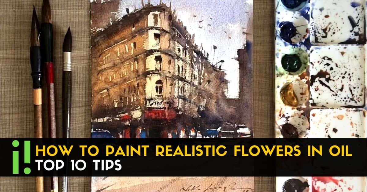 Watercolor Cityscape Easy Tutorial Pintando Org