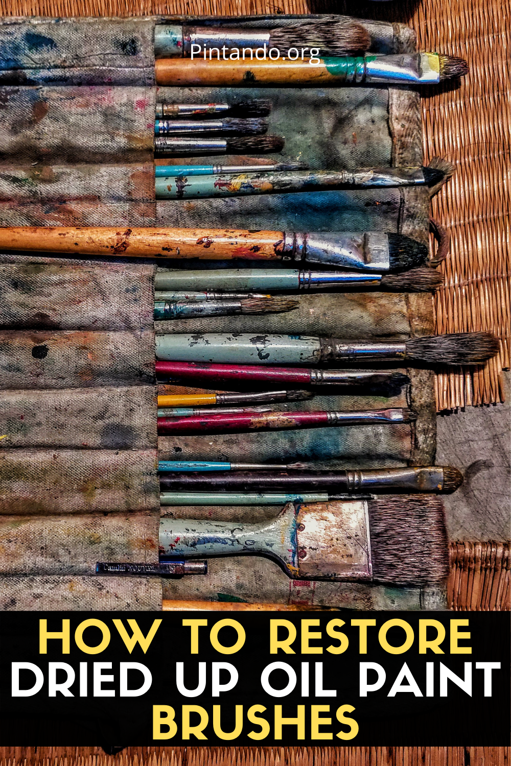 HOW TO RESTORE DRIED UP OIL PAINT BRUSHES (1)