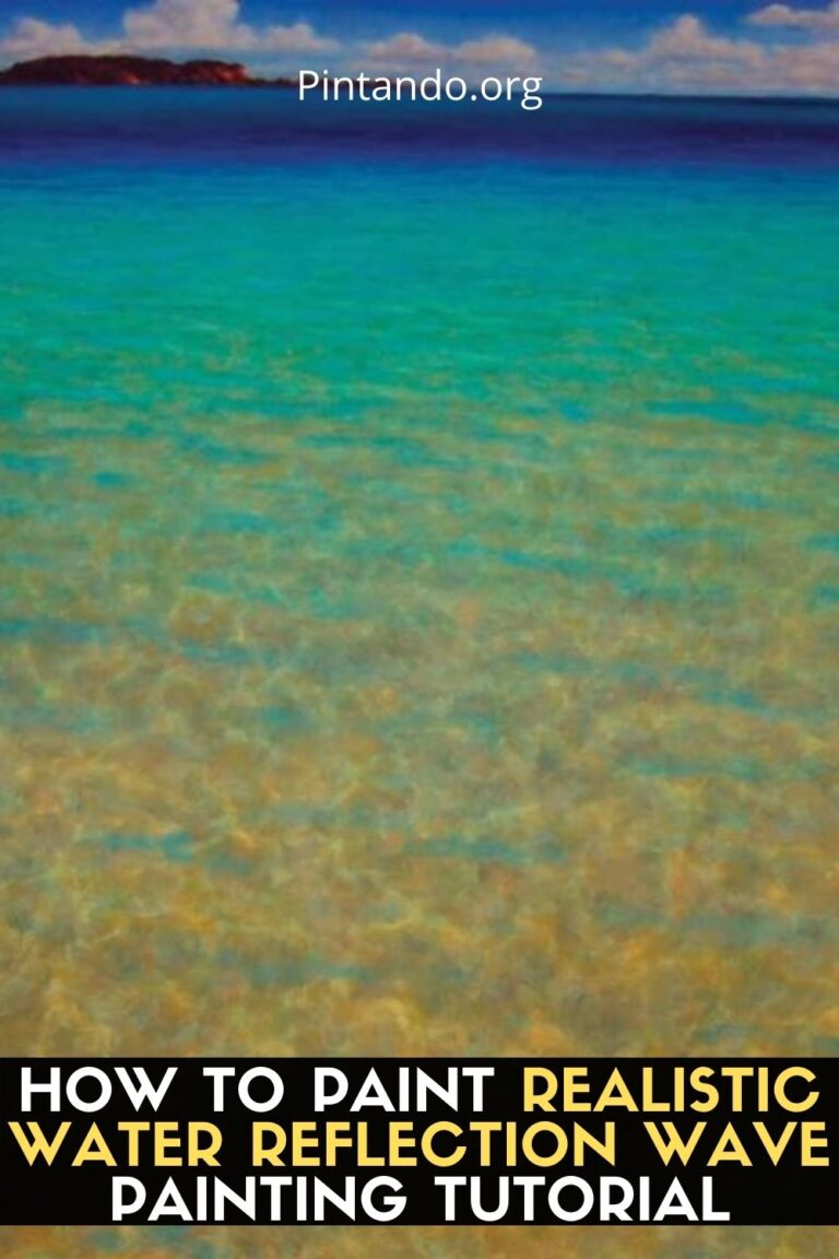 How to Paint Realistic Water Reflection Wave Painting Tutorial