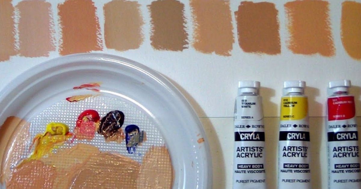 How to Paint Skin Color How to mix CAUCASIAN flesh tones