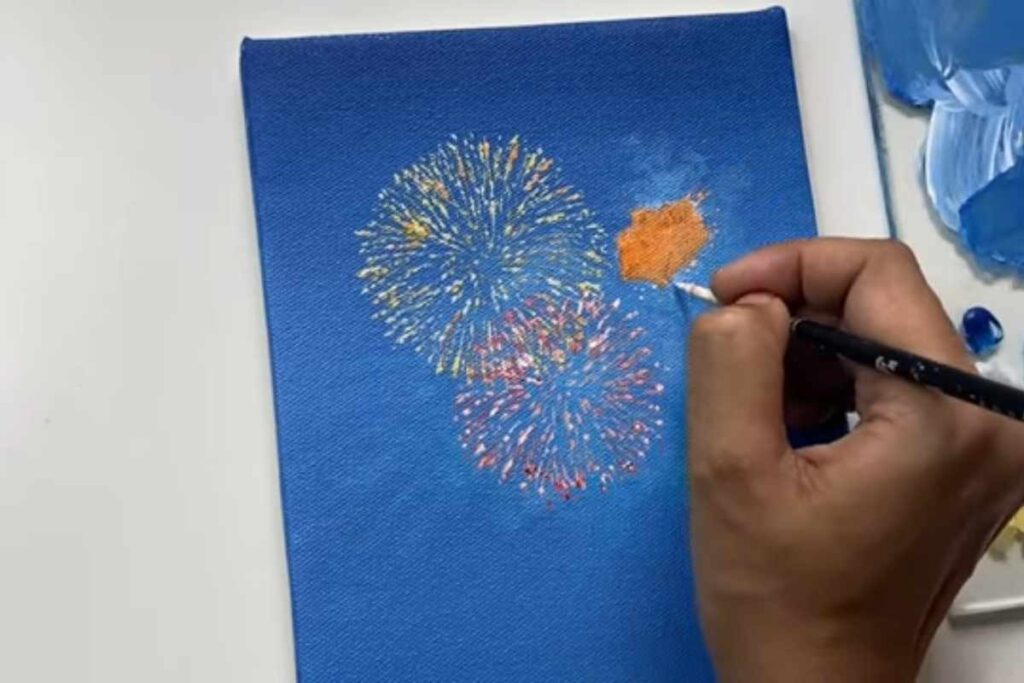Fireworks: Acrylic Painting Tutorial - Pintando.org