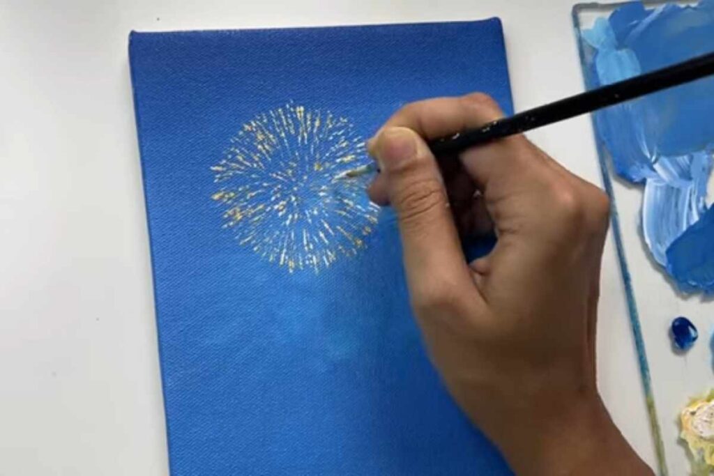 Fireworks: Acrylic Painting Tutorial - Pintando.org